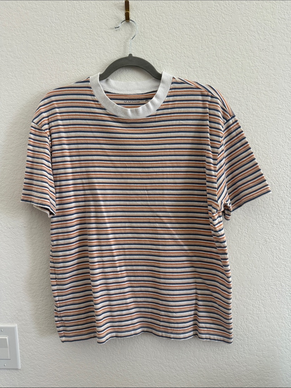 Abercrombie and Fitch Women’s Soft Essentials Striped T-Shirt